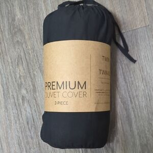 Premium Black Duvet Cover Set